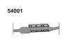 54001 Chassi aluminium guld anodiserat