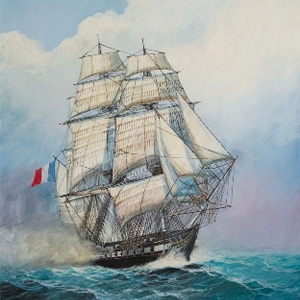 Byggsats Segelbt - French frigate Acheron - 1:200 - Zvezda